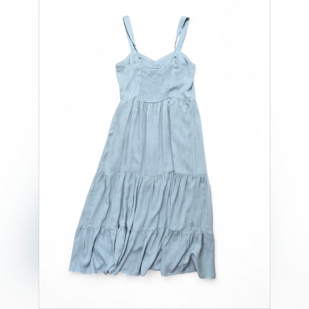 Becool Tiered Maxi Dress Sea Blue Size Small - Picture 11 of 14